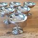 6 Rémi Letang stainless steel ice cream cups, 1970s