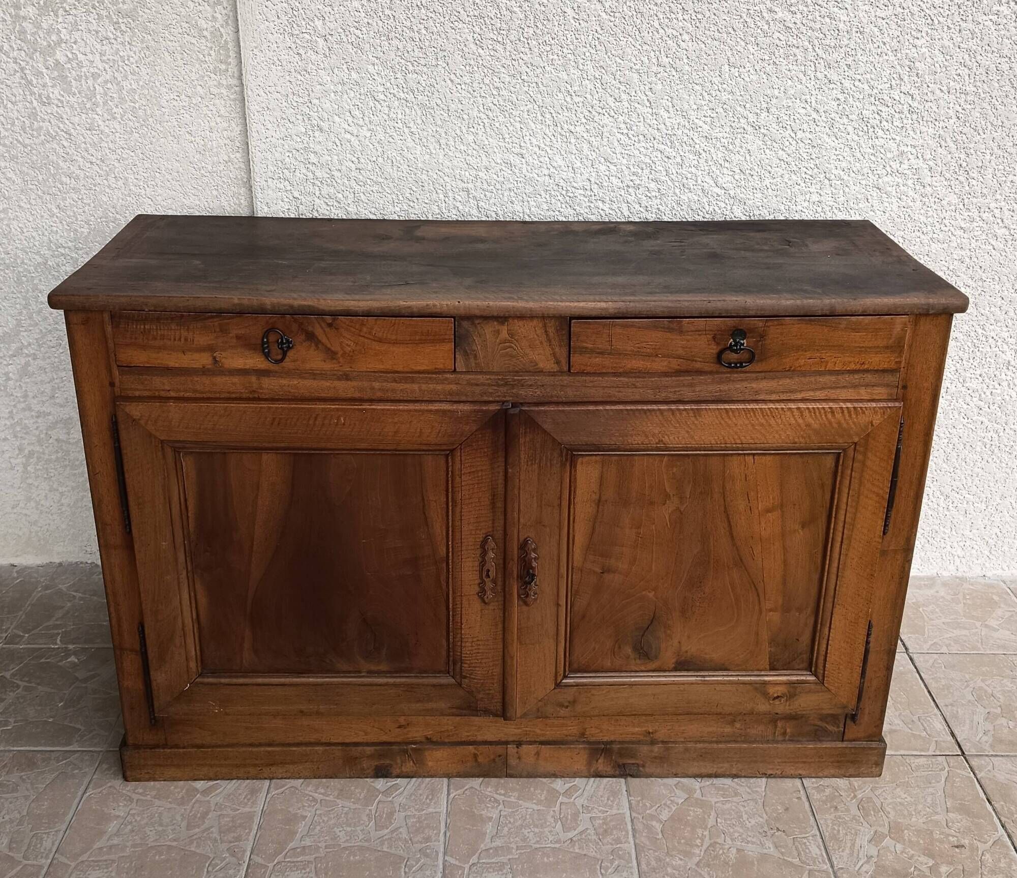 Rustic walnut sideboard