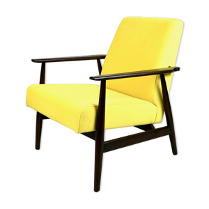 Fauteuil vintage jaune années