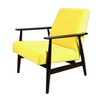 Vintage yellow fox easy chair 1970s