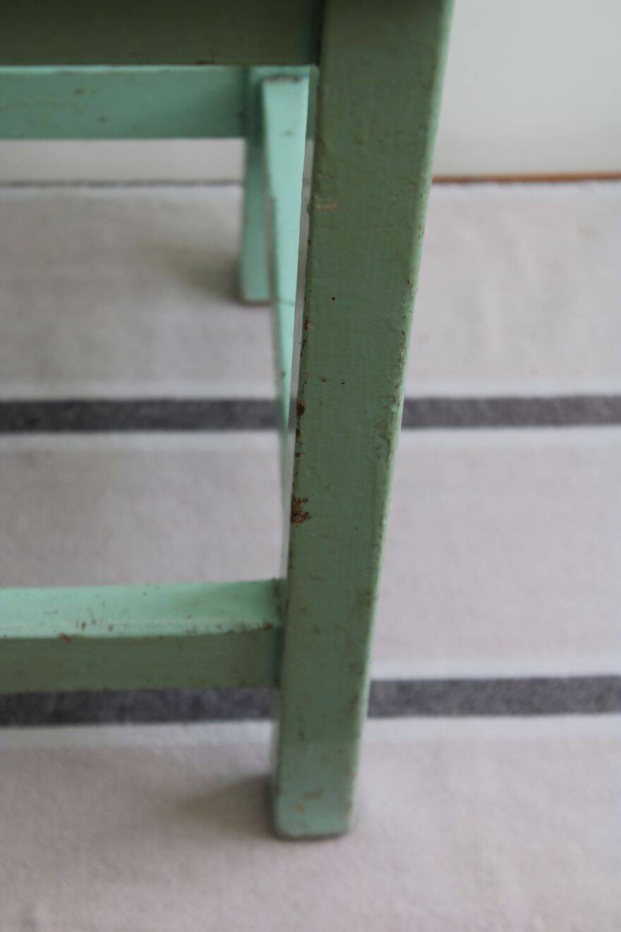 Wooden workshop stool