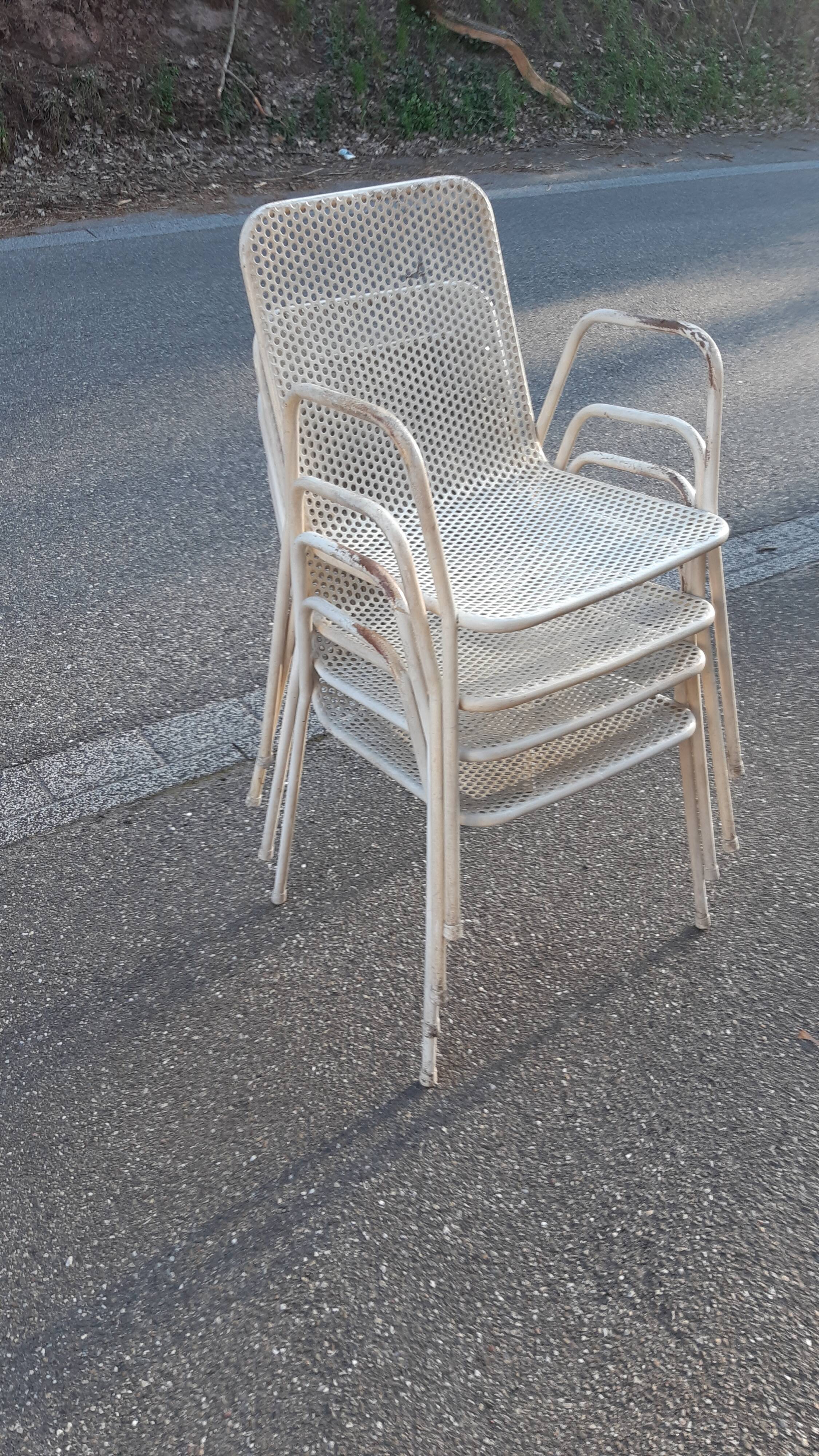 Lot de 4 chaises de jardin Emu