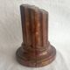Genuine Red Alabaster Marble Italian Bookend Column Shaped Pair