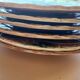 Set of 6 barbotine plates Digoin Sarreguemines from the 1950s-60s.