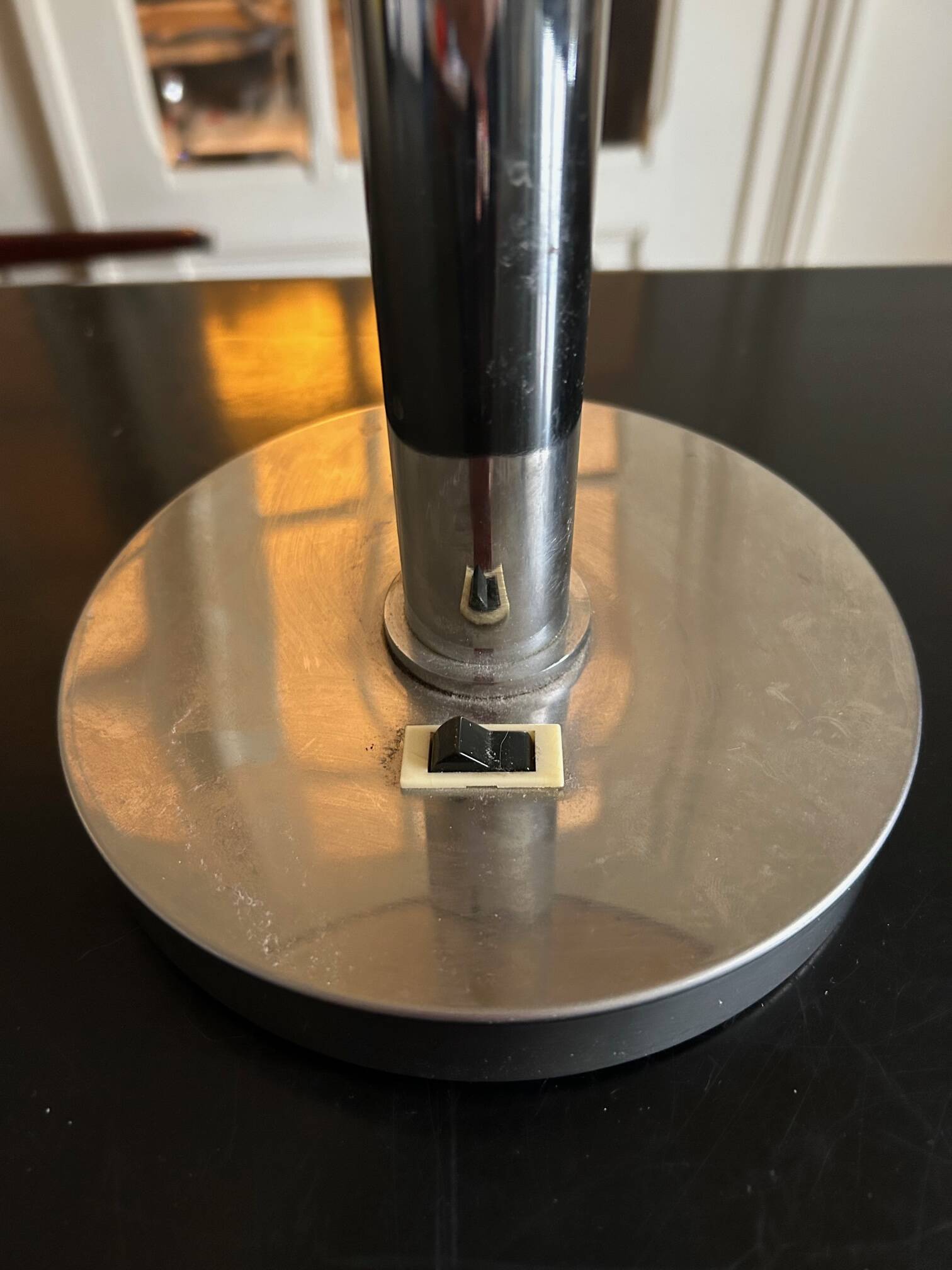 70s metal lamp
