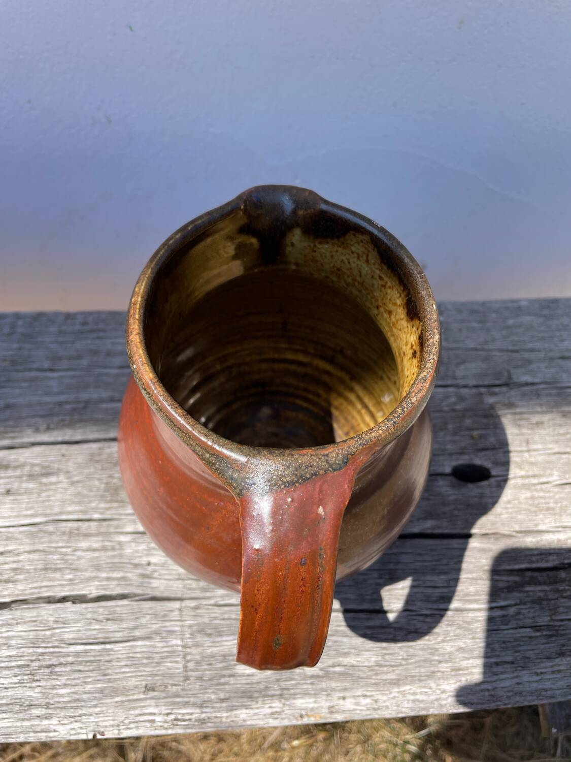 Italian glazed ceramic jar