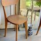 Paire de chaises en bois brut