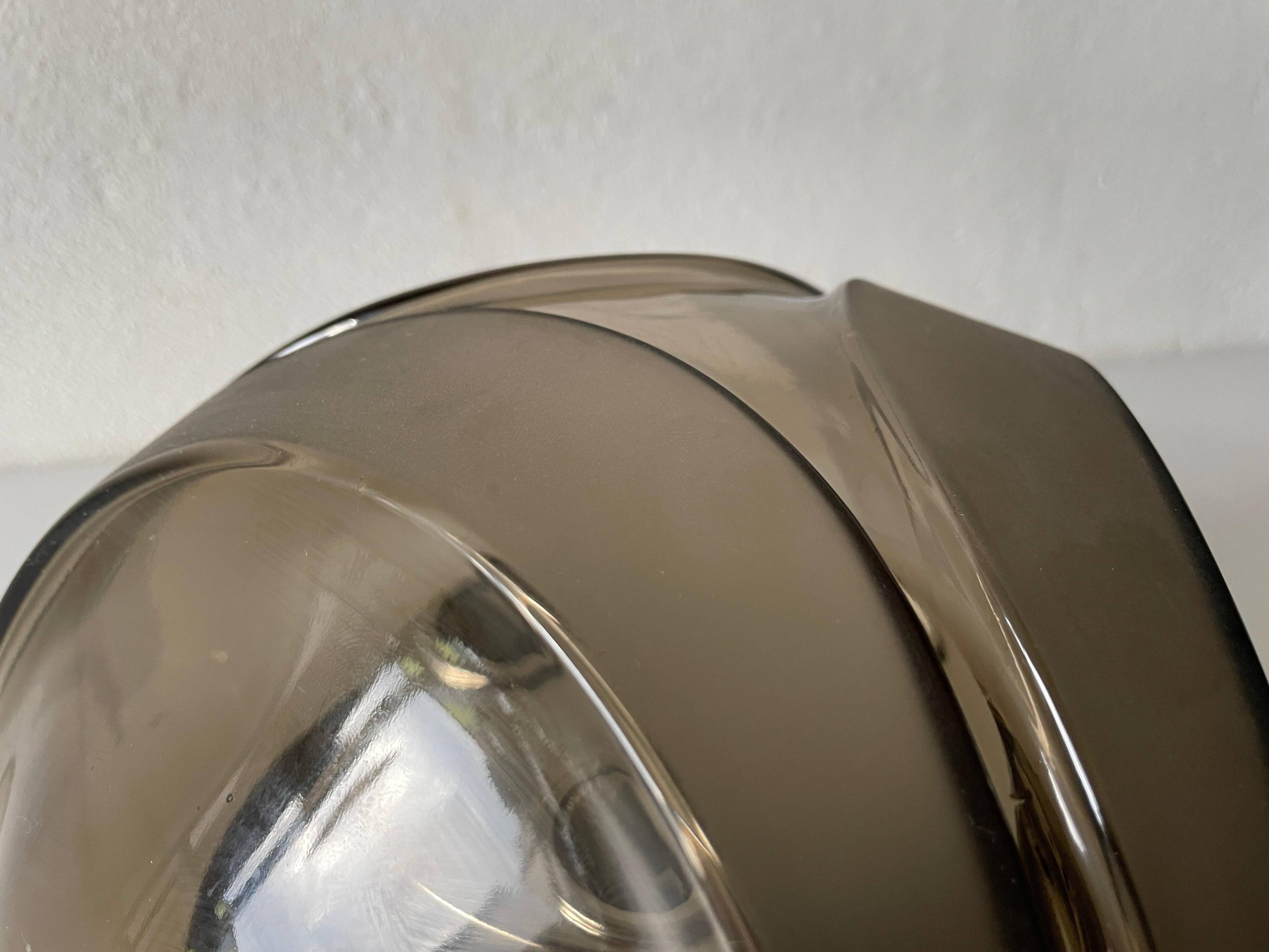 Wall lamp or flush mount in the shape of a dome by Hoffmeister Leuchten, 1960s, Germany.