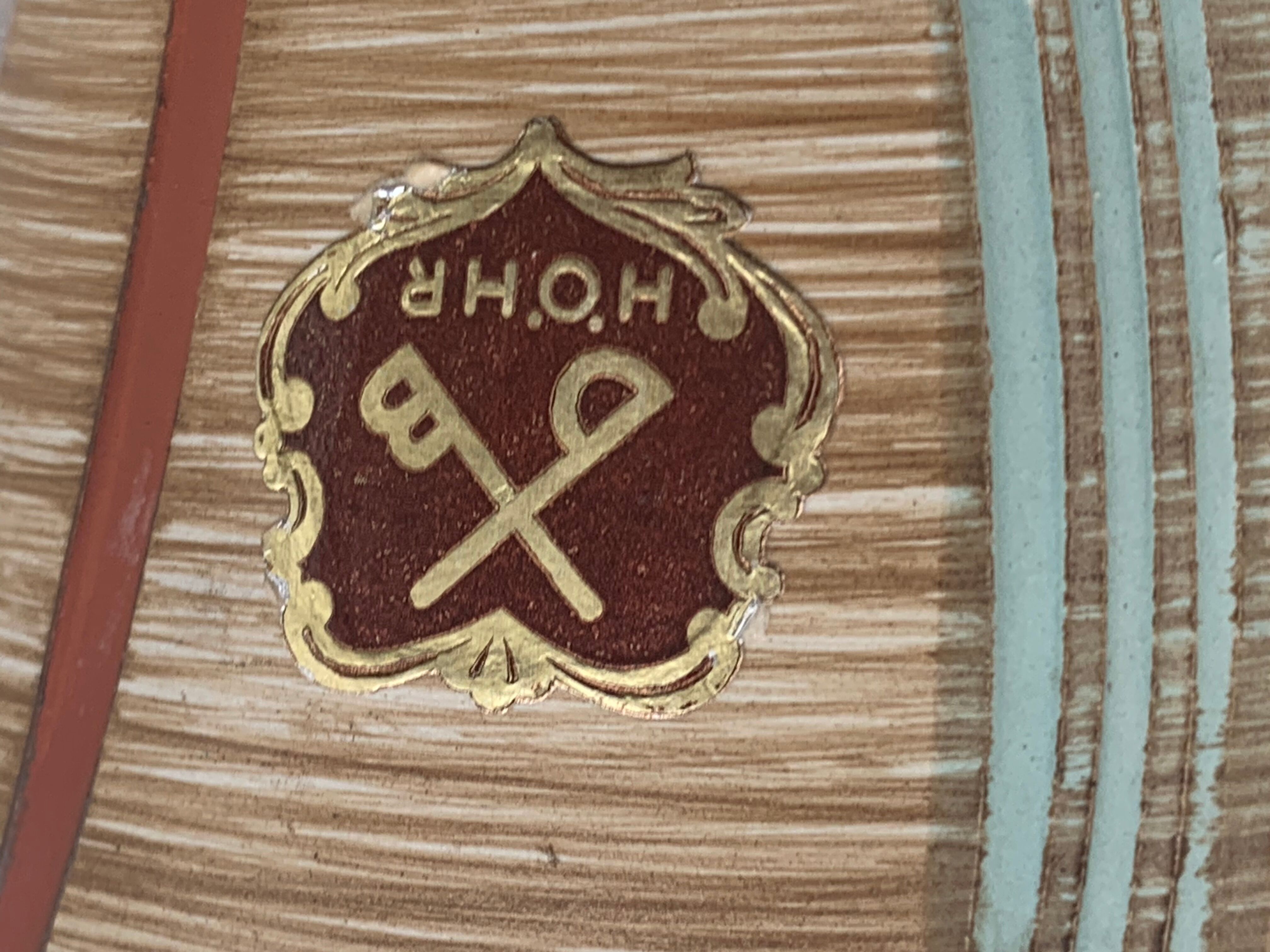 Hohr glazed ceramic vase made in Germany, numbered, design and vintage