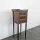 Louis XVI style mahogany bedside table