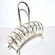 Vintage toast holder in silver metal BMF West Germany