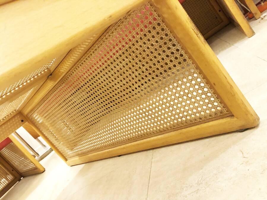 Cane coffee table, 1970