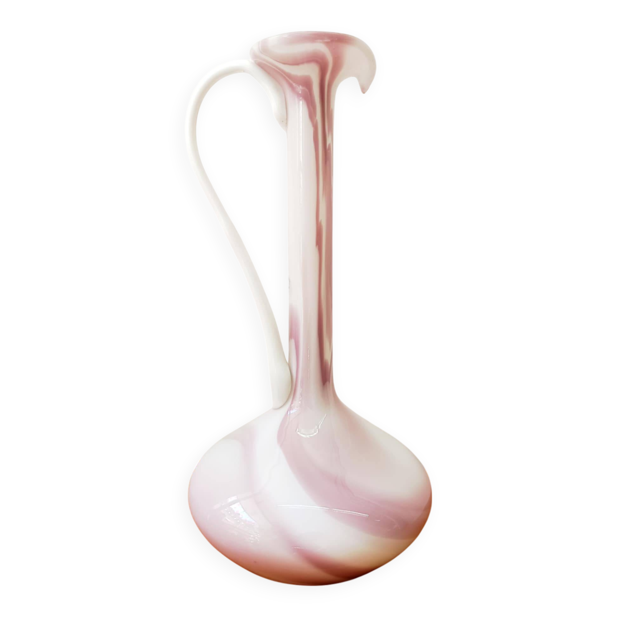 Pink Murano ewer