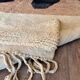 Handwoven natural wool rug, size 150 x 350 cm