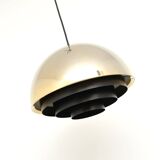 Milieu pendant lamp in 24K Gold, JO Hammerborg , Denmark 60's