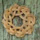 Vintage braided wicker underside