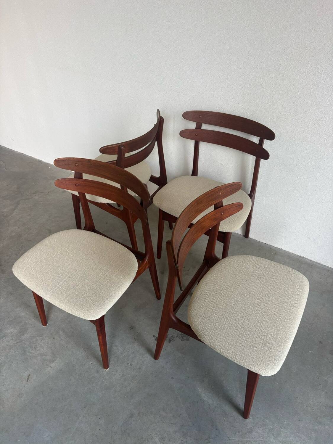 Vintage Danish dining chairs teak