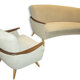 Set arc + 2 chairs 50s 60s Danish sofa good condition