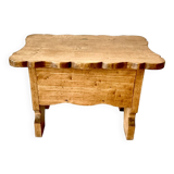 Petit banc coffre en bois vintage