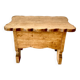 Small vintage wooden chest bench