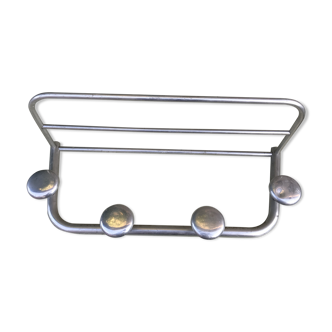 Vintage aluminum coatrack 4 crochet