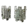 Pair of J.T. Kalmar 'Ice Cube' wall lights, frosted glass, Austria 1970s
