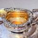 Antique Tea Set 4 Part English Silver Serving Tray, gild Home Decorative Objects