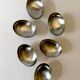 6 coupes à glace ovales en inox