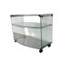 Bar cart/vintage cart in curved glass by Gallotti & Radice