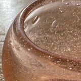 Vase verre rose d’après Biot