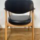 Scandinavian armchair by Erik Kirkegaard in oak and leather, 1960s.