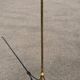Vintage pied de lampe tripode laiton 1950 sabot de biche lampadaire