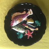 Ceramic dish trompe l'oeil