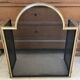 Vintage brass fire screen with 3 panels