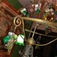 Very large art nouveau chandelier Murano (1 meter)