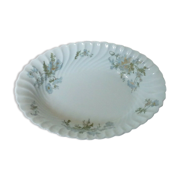 Oval dish basket porcelain from Limoges Haviland model Margau.