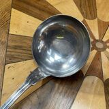Christofle brand ladle in silver metal - Letter B on the back.