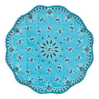 Bandana placemat - pale blue