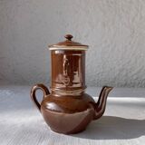 Retro brown teapot