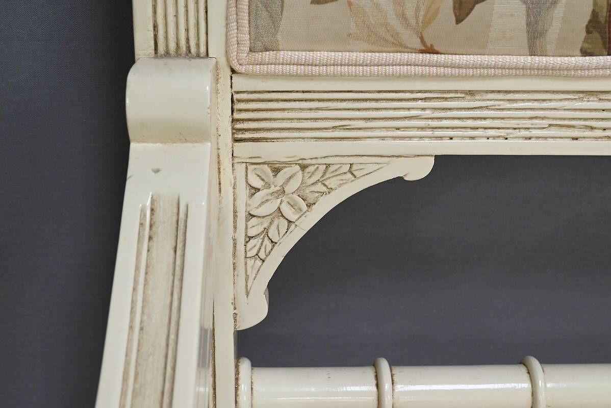 Louis XVI style lounge with benches and armchairs – 2nd part of the 20th century