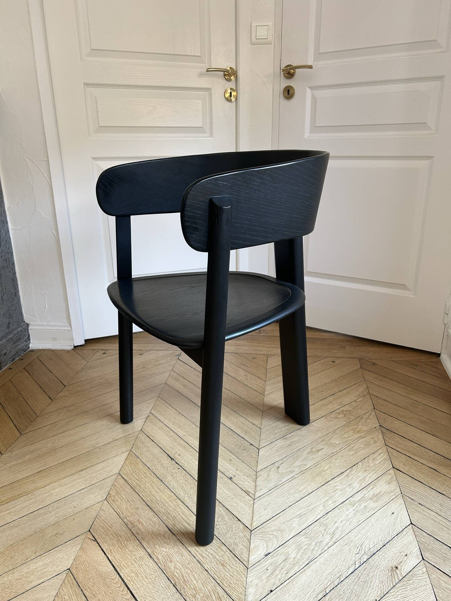 Fauteuil de table marais Emmanuel Gallina x AM.PM – chêne noir