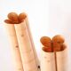 Pair of wooden lamps