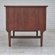 1960s, Danish double-sided, free standing desk, original condition, teak wood, drawers, sliding door