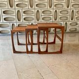English trundle tables, Quadrille model by G-Plan