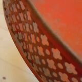 Grocery store display 1950 1960 Paris France perforated sheet metal rigitulle