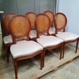 Set of 6 Louis XVI style chairs