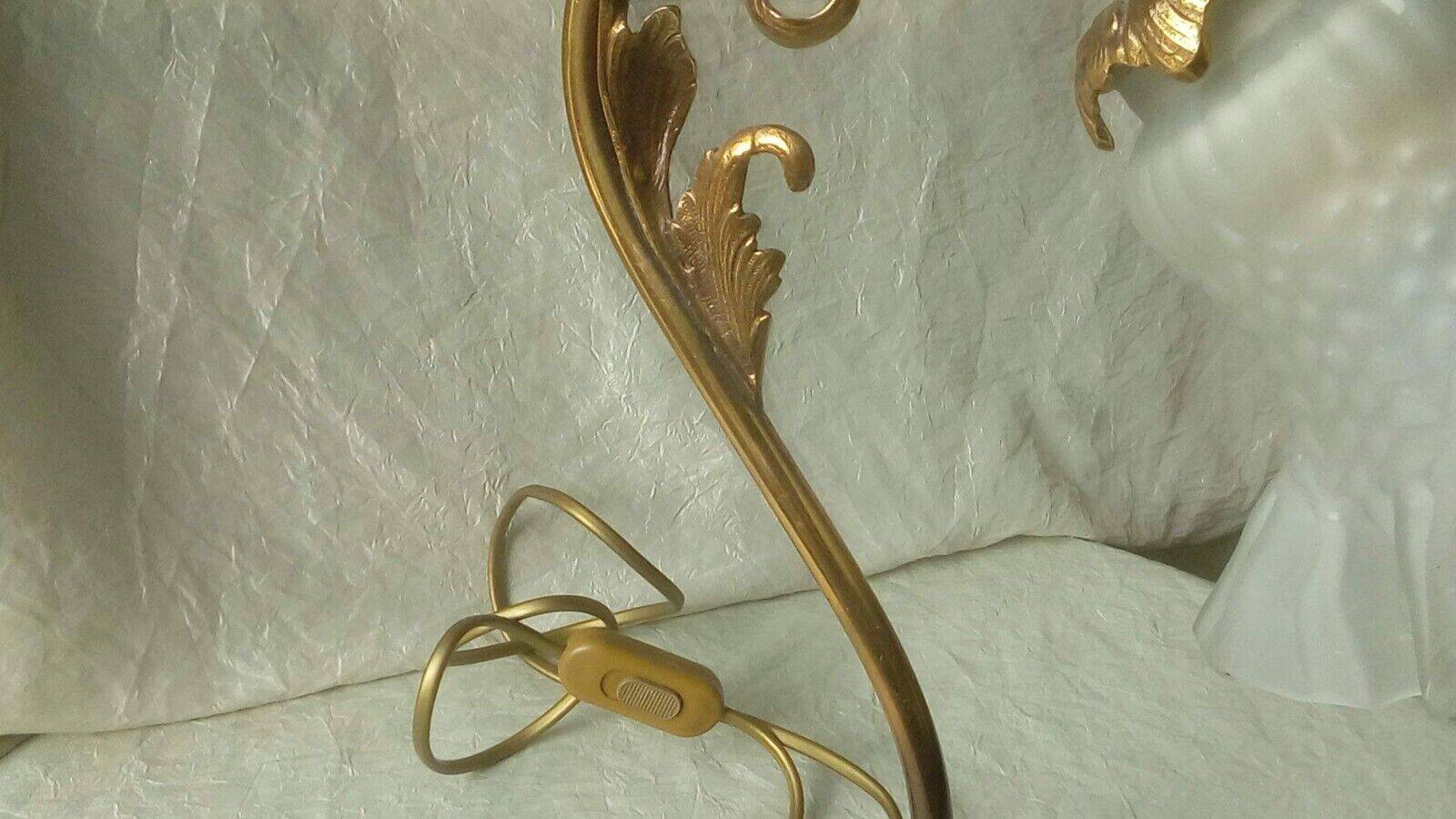Bronze bedside table lamp 20th empire style