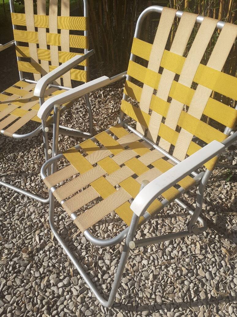 set of 2 folding camping chairs