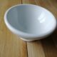 Old white bowl
