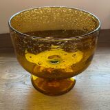 Bubble glass cup-verrerie Biot-70s